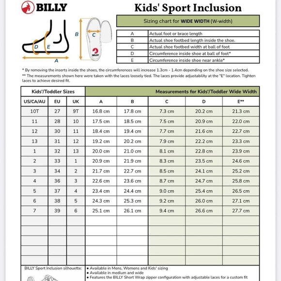 BILLY Sport Inclusion Too 11W Kids Sneaker Charcoal Gray Shoe - Picture 9 of 10